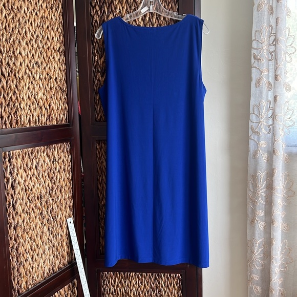 A line MSK cobalt blue dress size large love but too big for me - Picture 5 of 5
